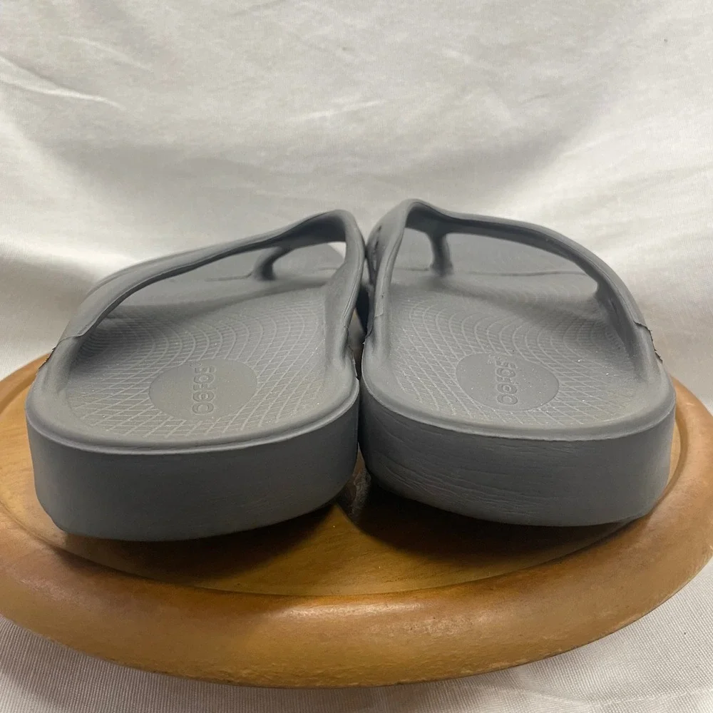 OOFOS Original Sandals M 10 W12 Grey Recovery Flip Flops Orthopedic‎ Comfort